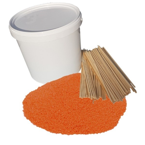 Ingrediënten suikerspin oranje