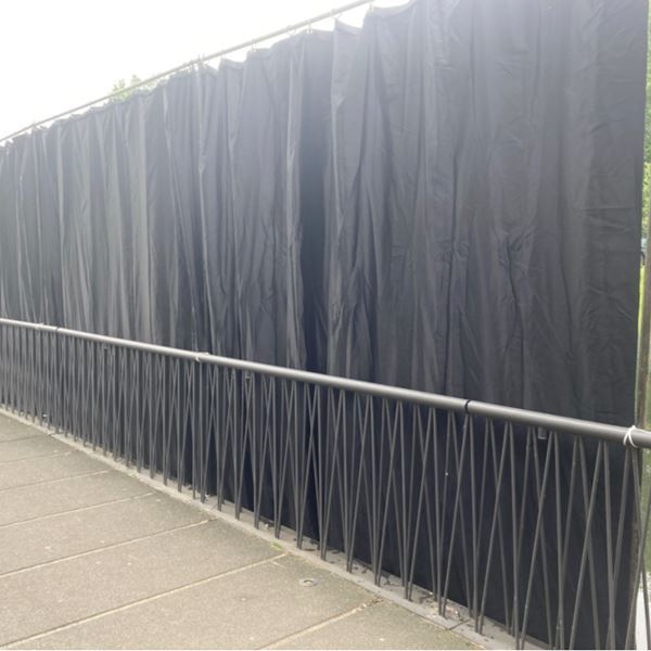 Pipe & Drape zwart 3 meter Pipe & Drape zwart 3 meter